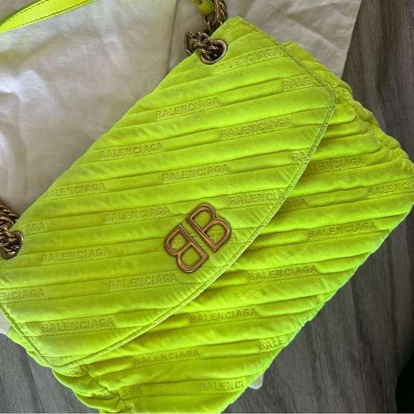 Balenciaga BB Logo Bag Neon - Picture 3 of 7